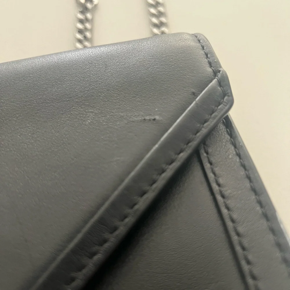 MICHAEL KORS Black Leather Chain Strap Handbag - Picture 7 of 8